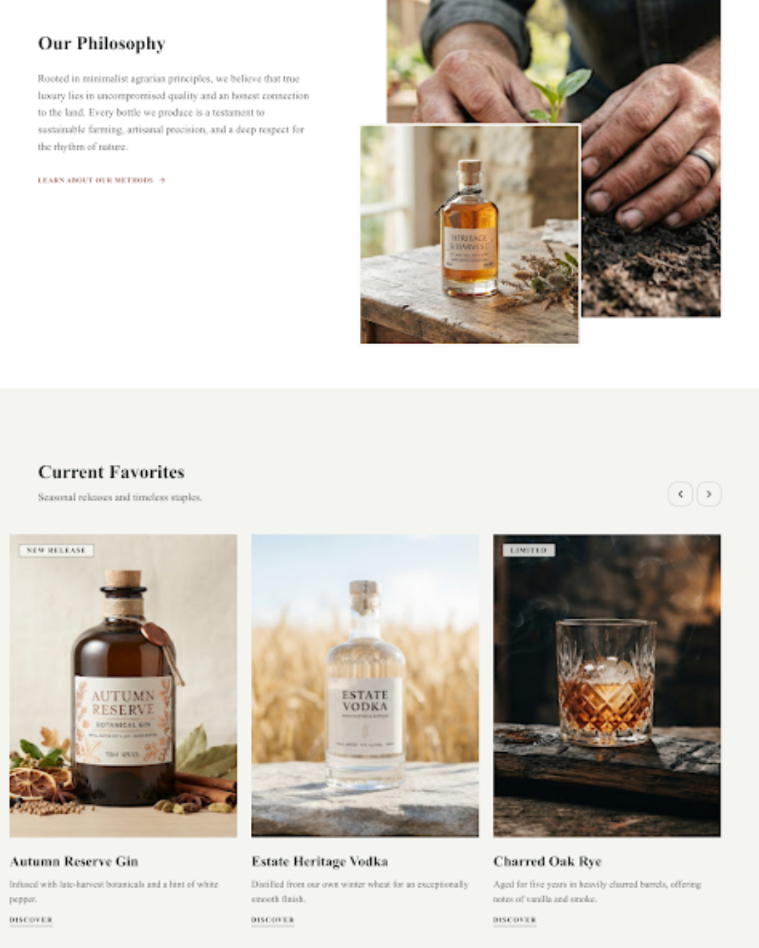 Craft beverage website